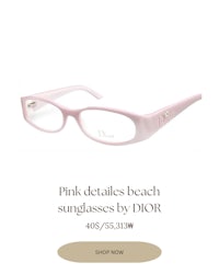 pink details beach sunglasses by dior